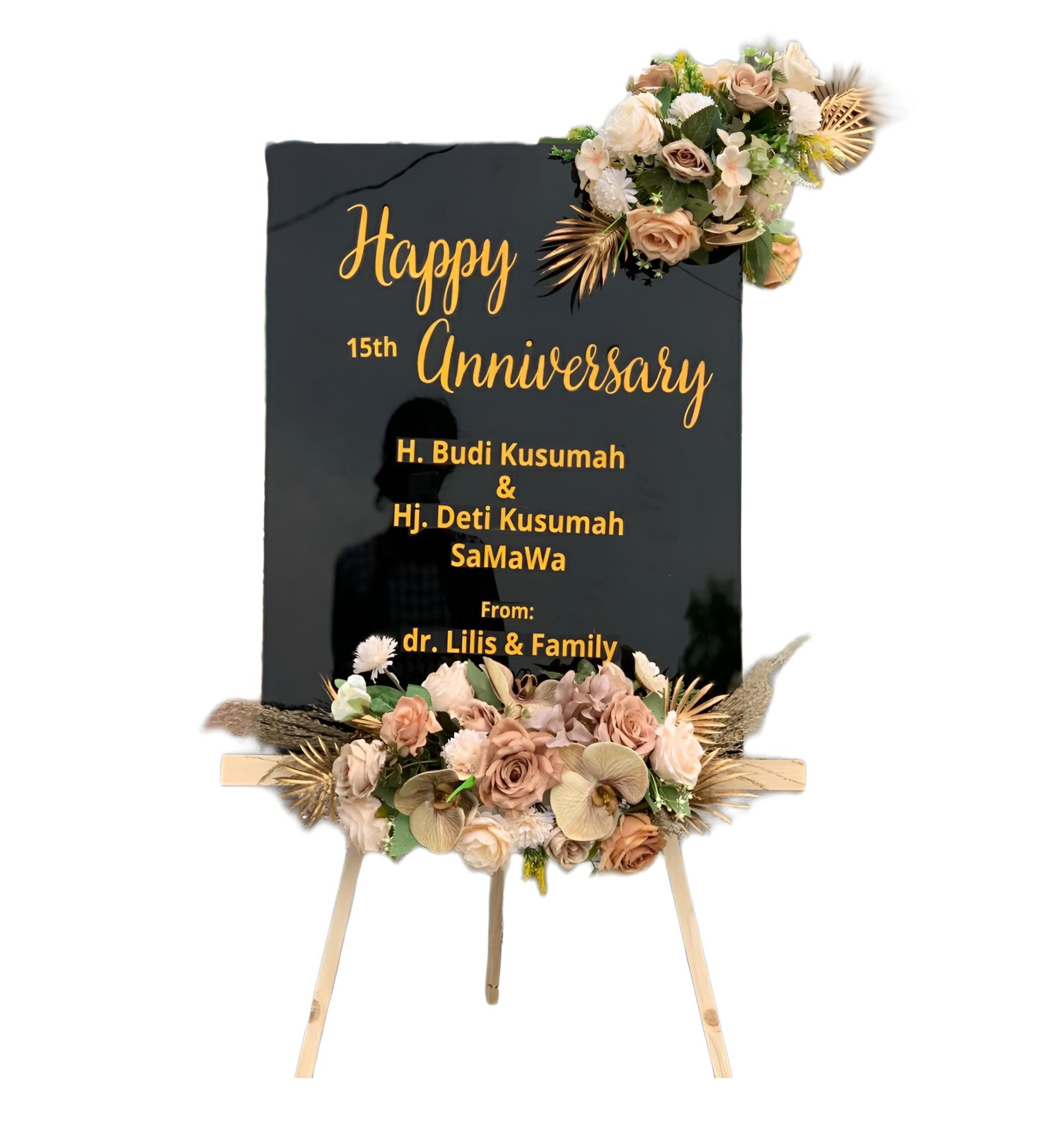 Papan Bunga Akrilik Cipeucang